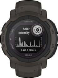 Garmin - Instinct 2 Solar 45 mm Smartwatch Fiber-reinforced Polymer - Graphite - Front_Zoom