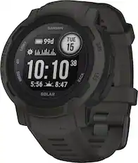 Front. Garmin - Instinct 2 Solar 45 mm Smartwatch Fiber-reinforced Polymer - Graphite.