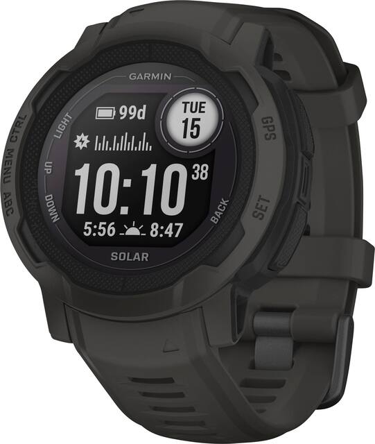 Garmin - Instinct 2 Solar 45 mm Smartwatch Fiber-reinforced Polymer - Graphite - (2022)