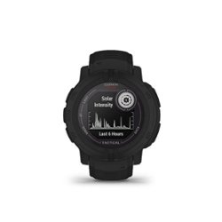 Garmin - Instinct 2 Solar Tactical Edition 45mm Smartwatch Fiber-reinforced Polymer - Black - Front_Zoom