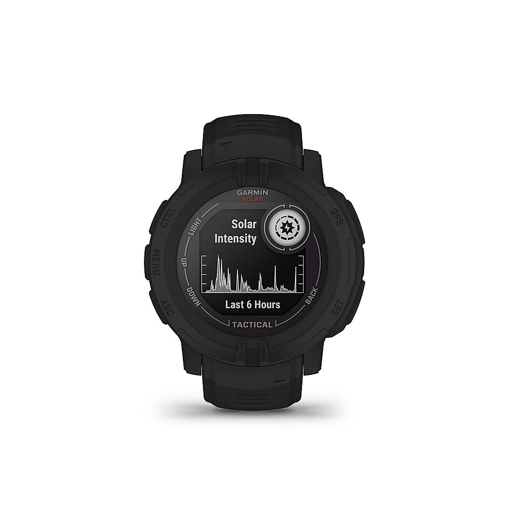 Left. Garmin - Instinct 2 Solar Tactical Edition 45mm Smartwatch Fiber-reinforced Polymer - Black.