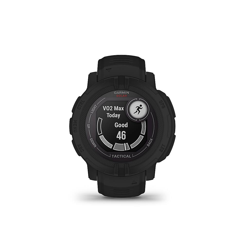 Alt View 2. Garmin - Instinct 2 Solar Tactical Edition 45mm Smartwatch Fiber-reinforced Polymer - Black.