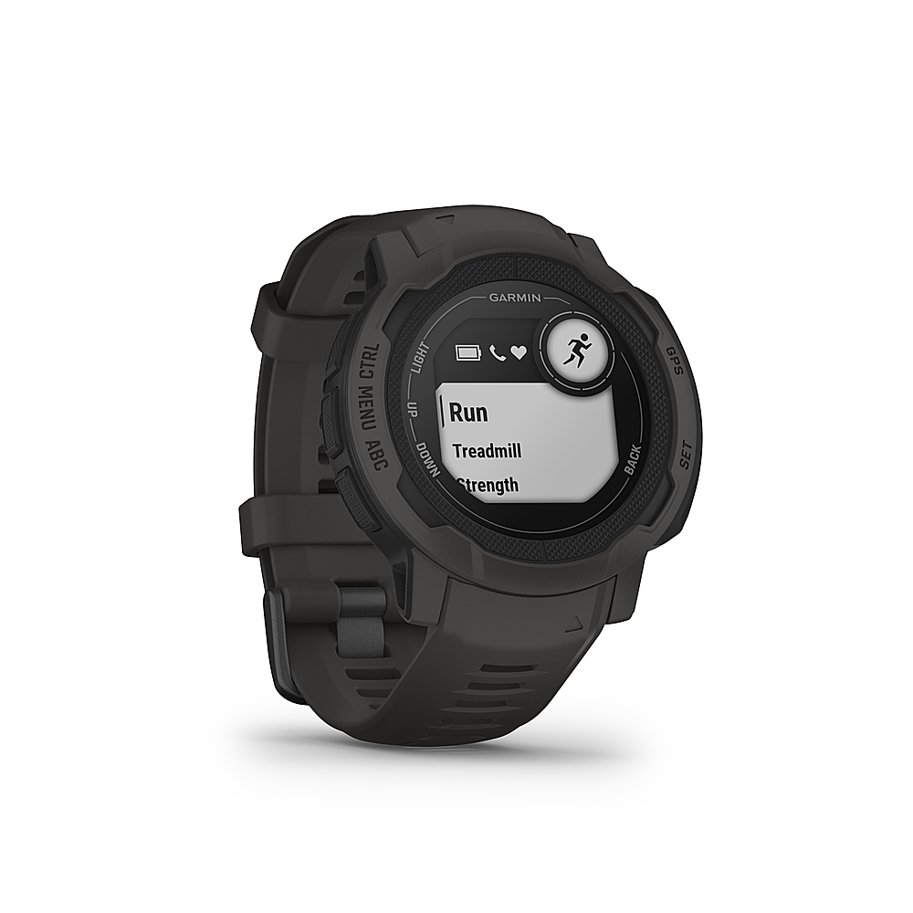 Angle View: Garmin - Instinct 2S 40 mm Smartwatch Fiber-reinforced Polymer - Graphite