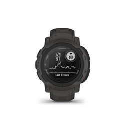 Garmin - Instinct 2S 40 mm Smartwatch Fiber-reinforced Polymer - Graphite - Front_Zoom