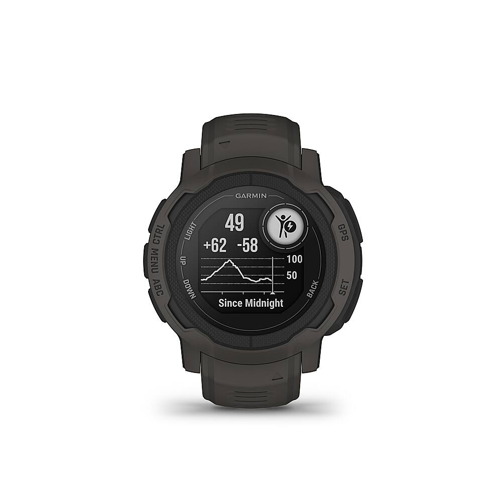 Alt View 2. Garmin - Instinct 2S 40 mm Smartwatch Fiber-reinforced Polymer - Graphite.