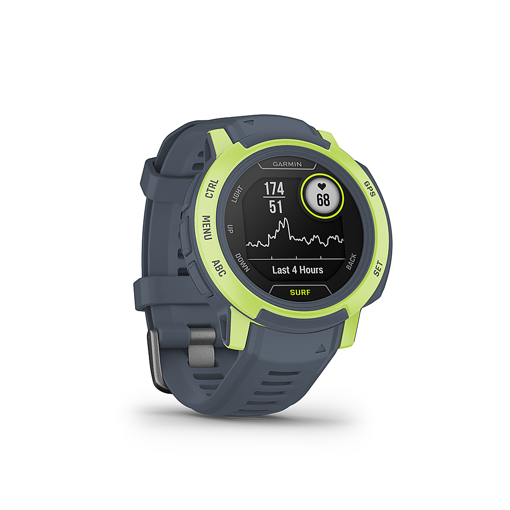 Angle View: Garmin - Instinct 2 Surf Edition 33mm Smartwatch Fiber-reinforced Polymer - Mavericks