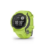 Front. Garmin - Instinct 2 45 mm Smartwatch Fiber-reinforced Polymer - Electric Lime.