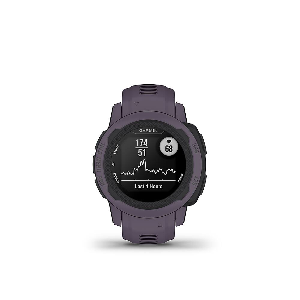 Left. Garmin - Instinct 2S 40 mm Smartwatch Fiber-reinforced Polymer - Deep Orchid.