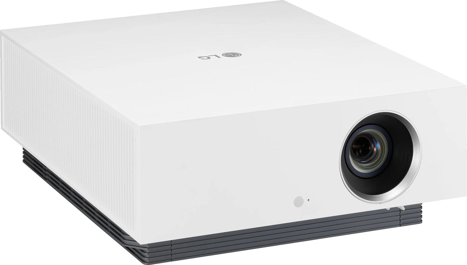 Angle View: CineBeam Dual Laser Streaming 4K UHD Smart Portable Projector with LG webOS and HDR10 - White