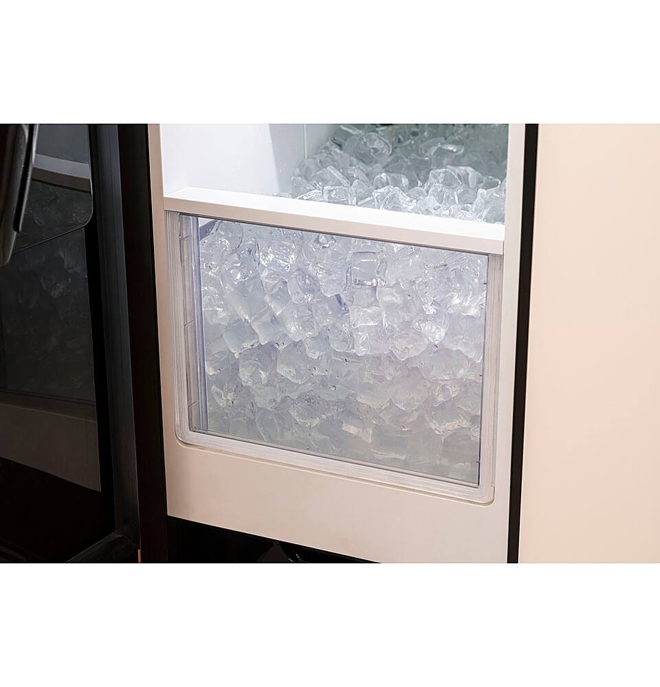 Alt View 25. GE Profile - 15" 26-Lb. Freestanding Icemaker with Gourmet Clear Ice - Custom Panel Ready.