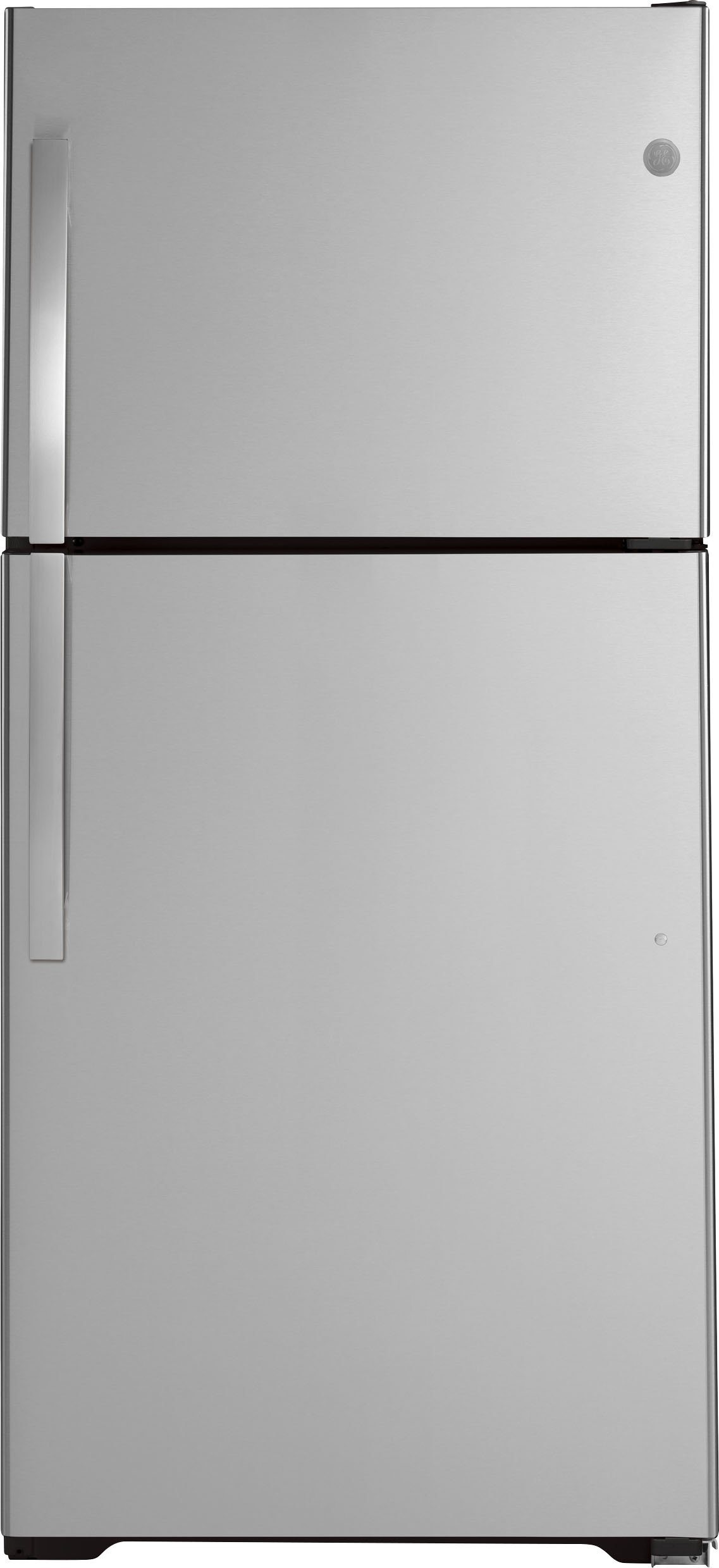 GE – 21.9 Cu. Ft. Top-Freezer Refrigerator – Fingerprint resistant stainless steel
