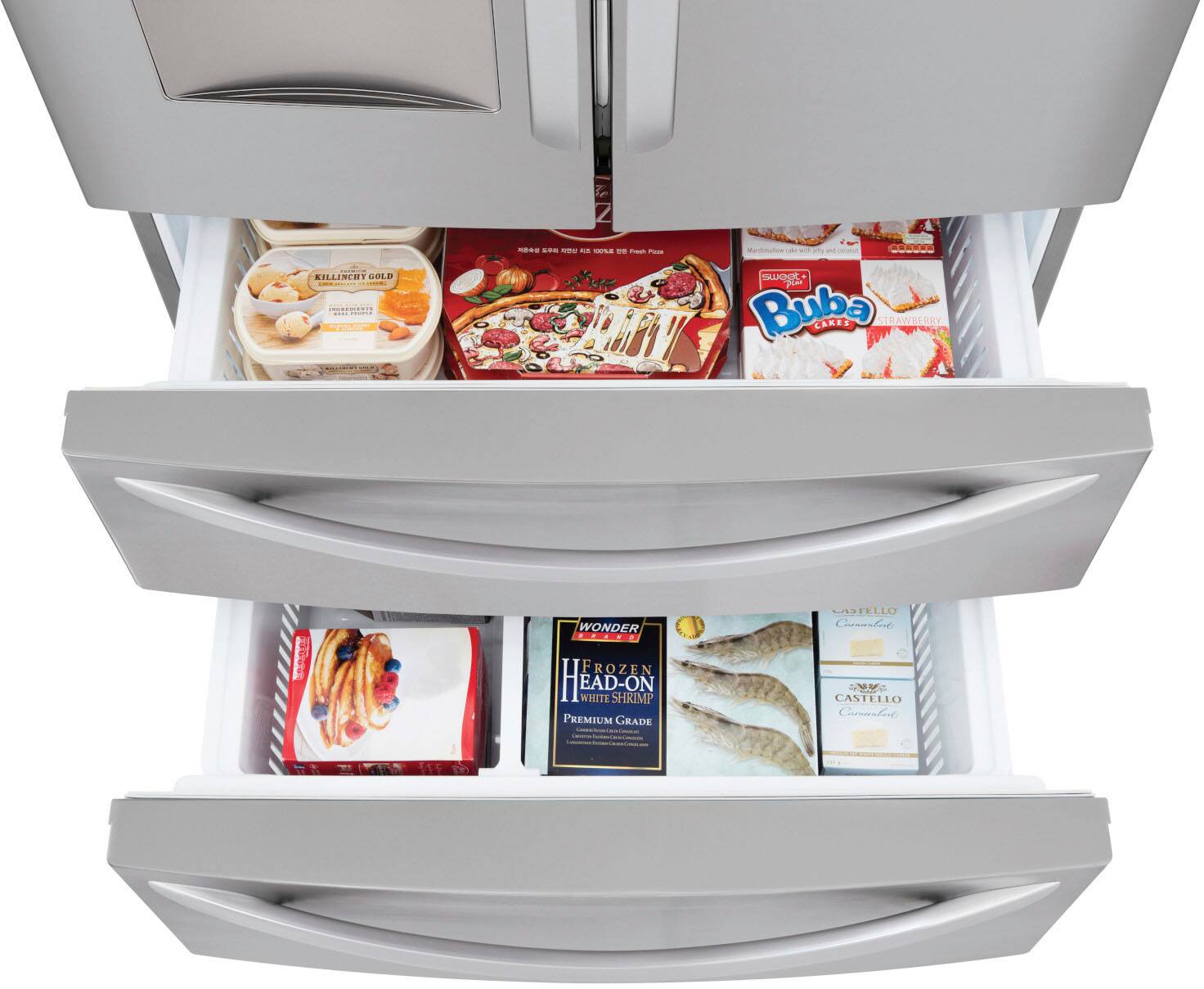 Alt View 19. LG - 28.6 Cu. Ft. 4-Door French Door Smart Refrigerator with Water Dispenser - Stainless Steel.