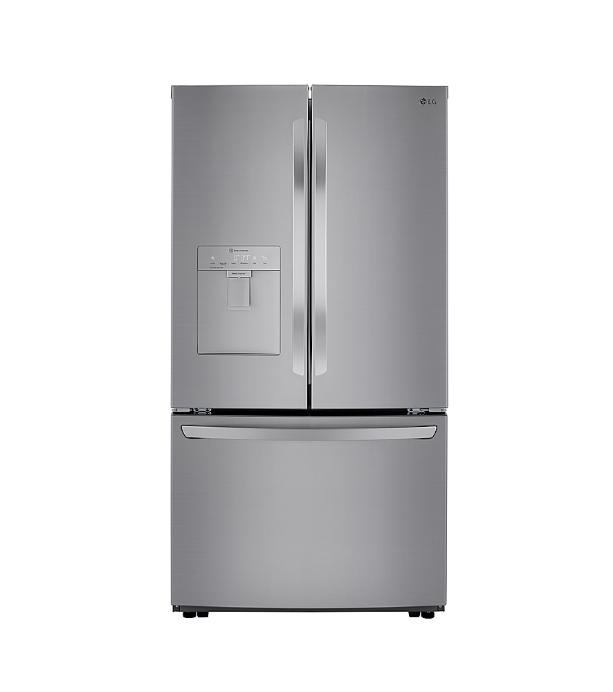 LG - 29 Cu. Ft. French Door Smart Refrigerator with Ice Maker and External Water Dispenser - Stainless steel