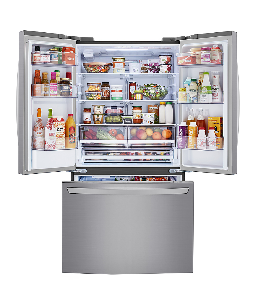 LG 29 Cu. Ft. French Door Smart Refrigerator with Ice Maker and ...