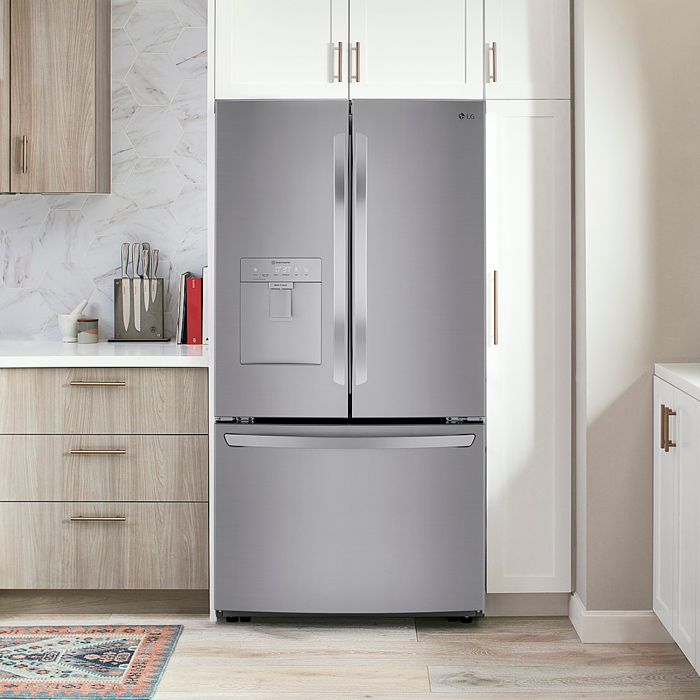 Zoom in on Alt View Zoom 22. LG - 29 Cu. Ft. French Door Smart Refrigerator with Ice Maker and External Water Dispenser - Stainless steel.