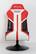 Angle. X Rocker - Nebula 2.1 BT Gaming Chair - Red and White.