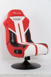 X Rocker - Nebula 2.1 BT Gaming Chair - Red and White - Front_Zoom