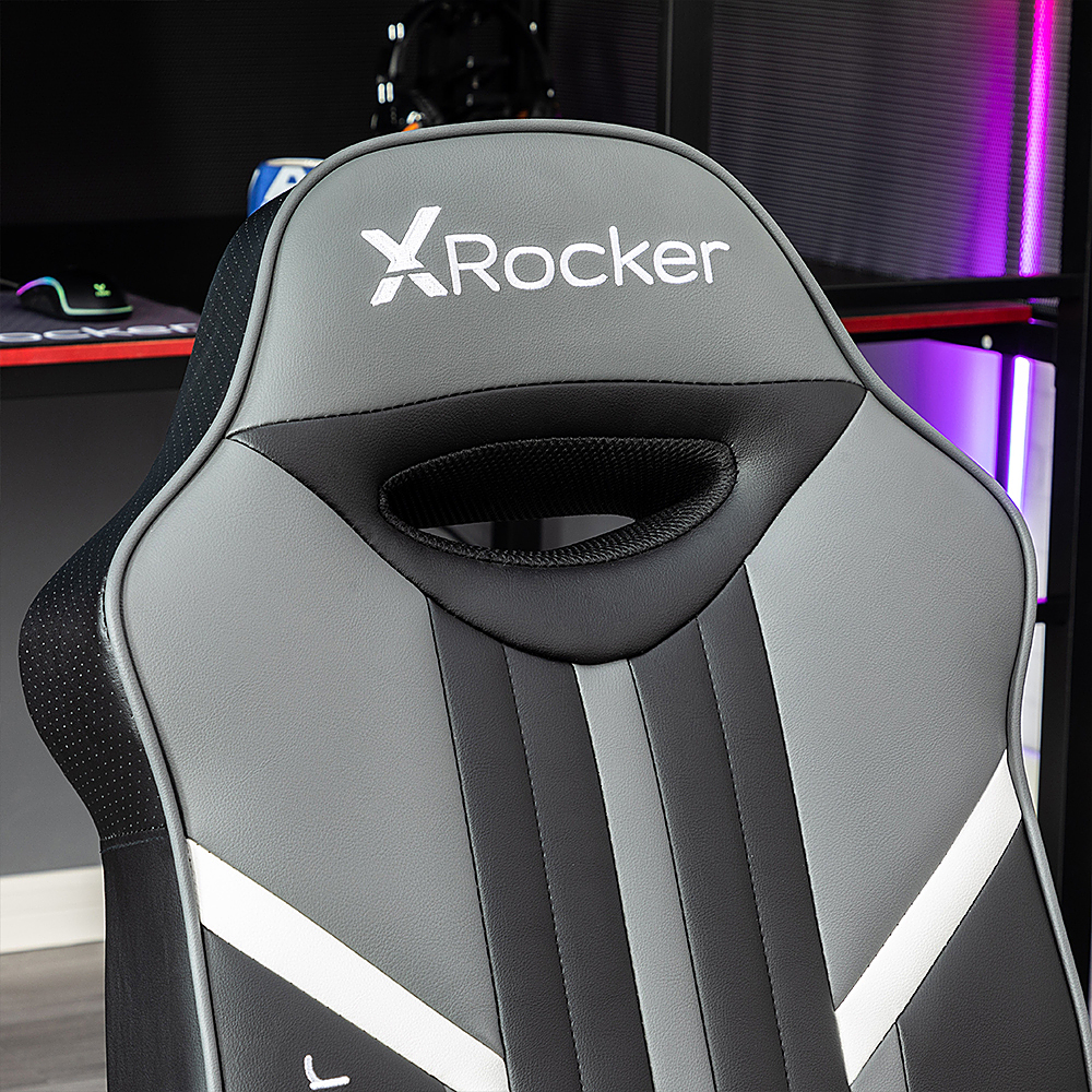 Angle View: X Rocker - Nebula 2.1 BT Gaming Chair - Black and Gray
