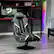 Angle. X Rocker - Nebula 2.1 BT Gaming Chair - Black and Gray.