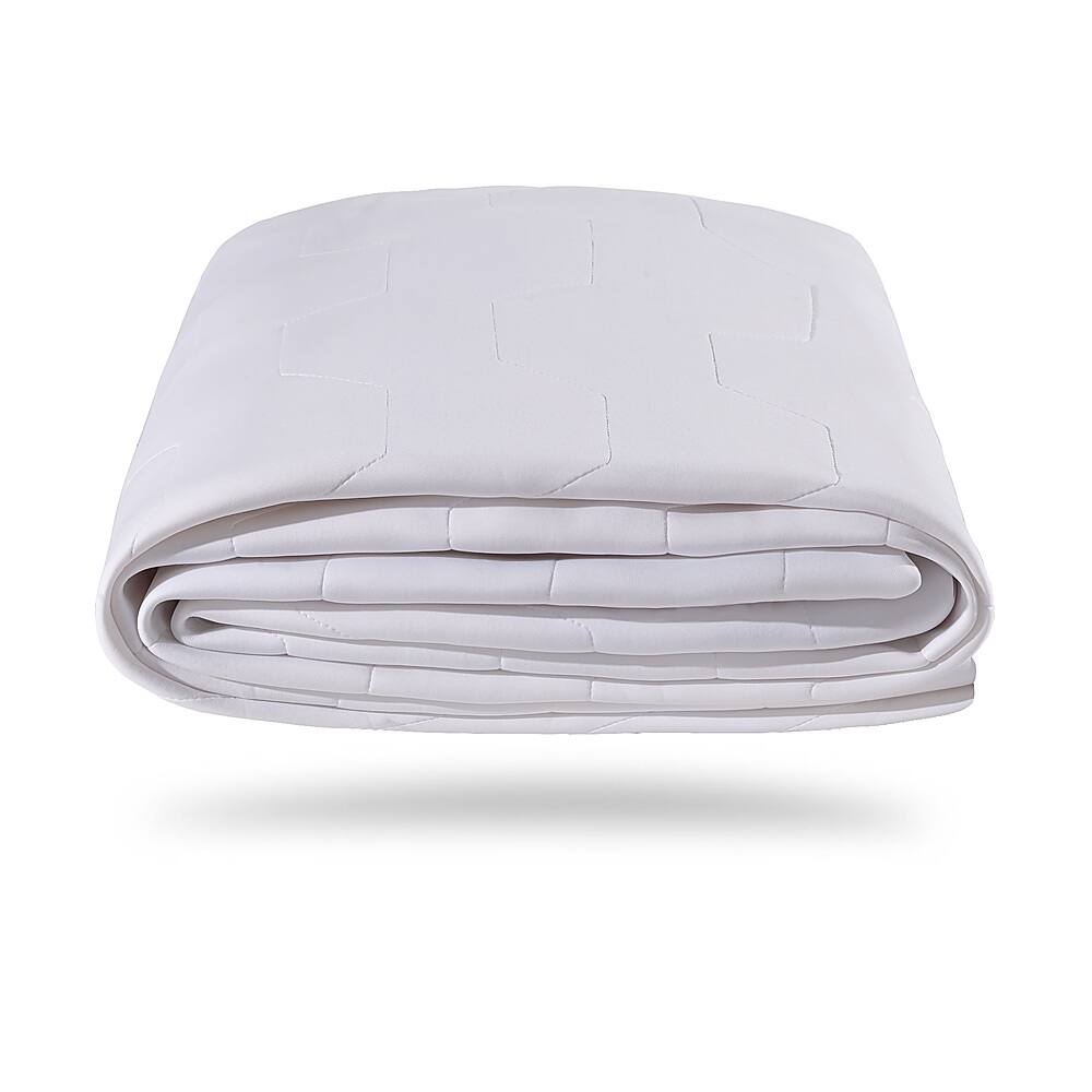 Left View: Bedgear - Air-X® Mattress Protector - Twin XL - White