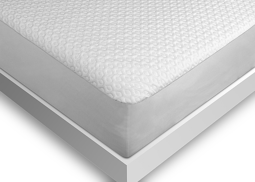 Left View: Bedgear - Ver-Tex® Mattress Protector- Full - White