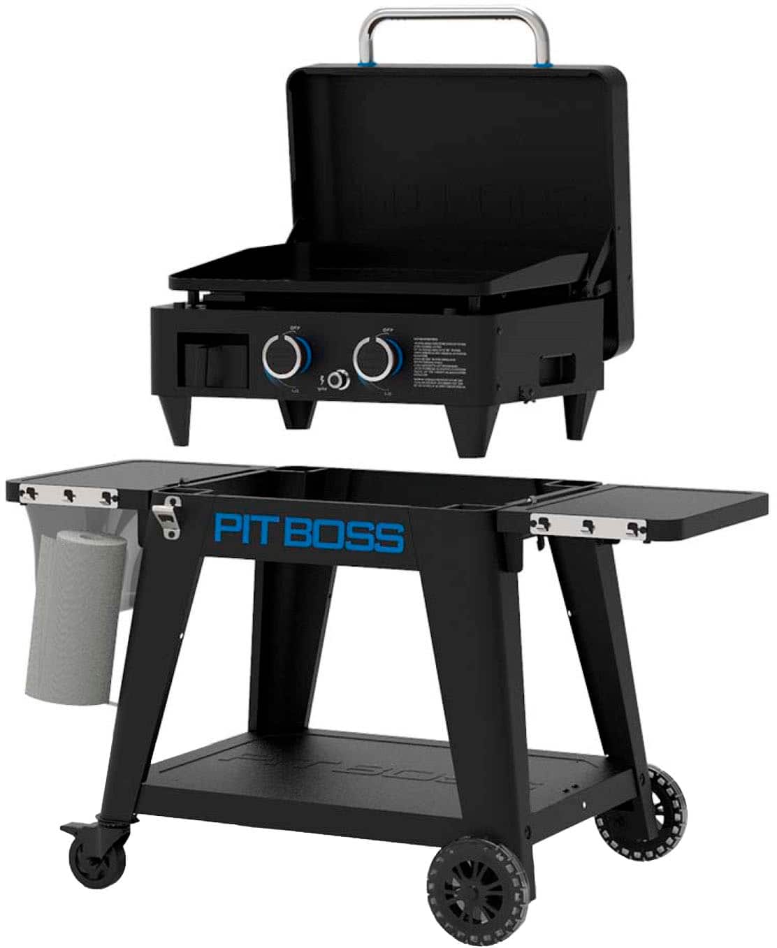 Alt View 12. Pit Boss - Ultimate Outdoor Gas 2-Burner Griddle - Black.