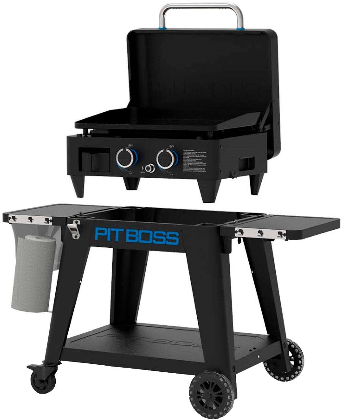 Alt View 12. Pit Boss - Ultimate Outdoor Gas 2-Burner Griddle - Black.