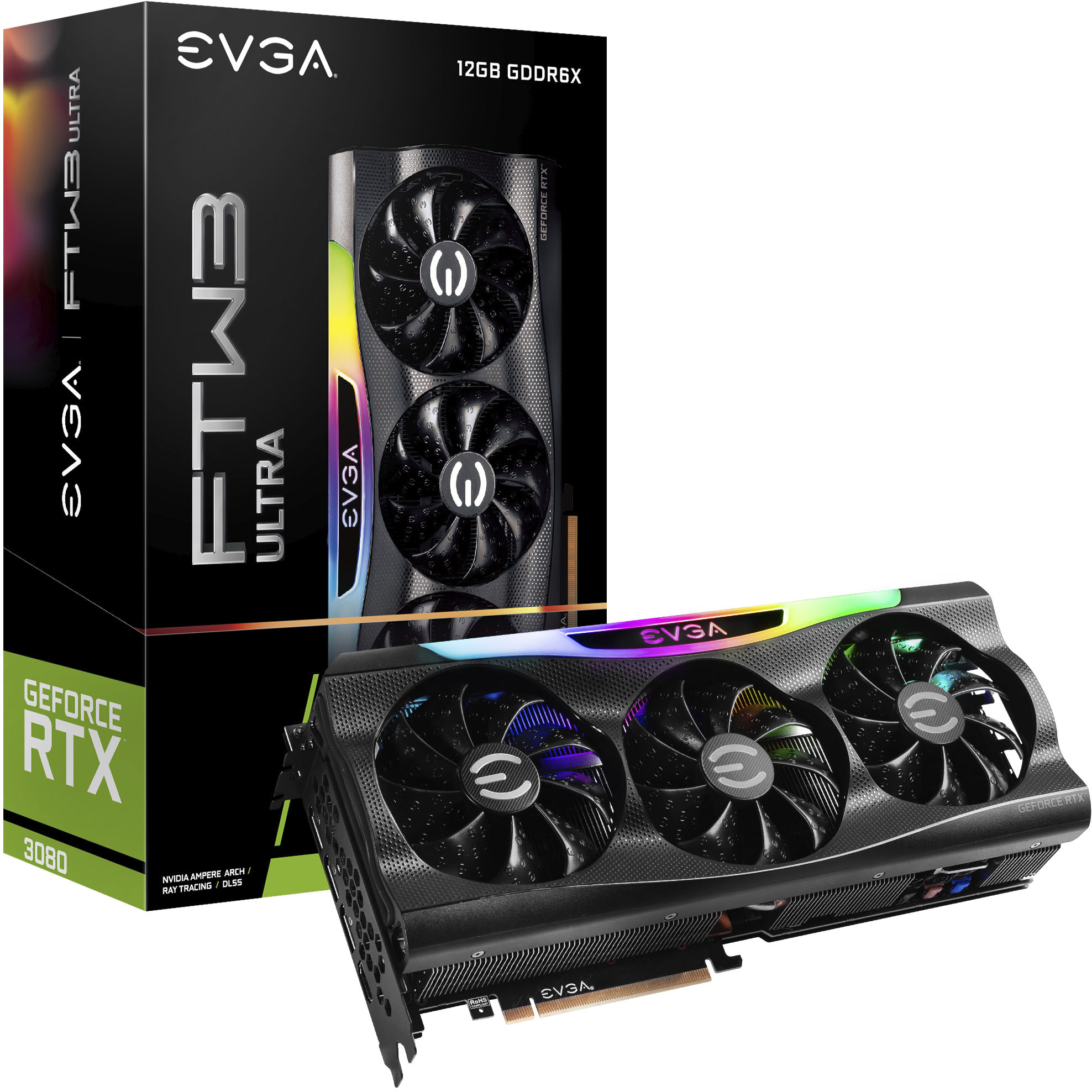 GeForce RTX 3080 12GB FTW3 ULTRA GAMING PCI Express 4.0 Graphics Card LHR 12G-P5-4877-KL - Best Buy