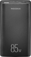 Insignia™ - 26,800mAh Portable Charger for Laptops and Most USB Devices - Black - Front_Zoom