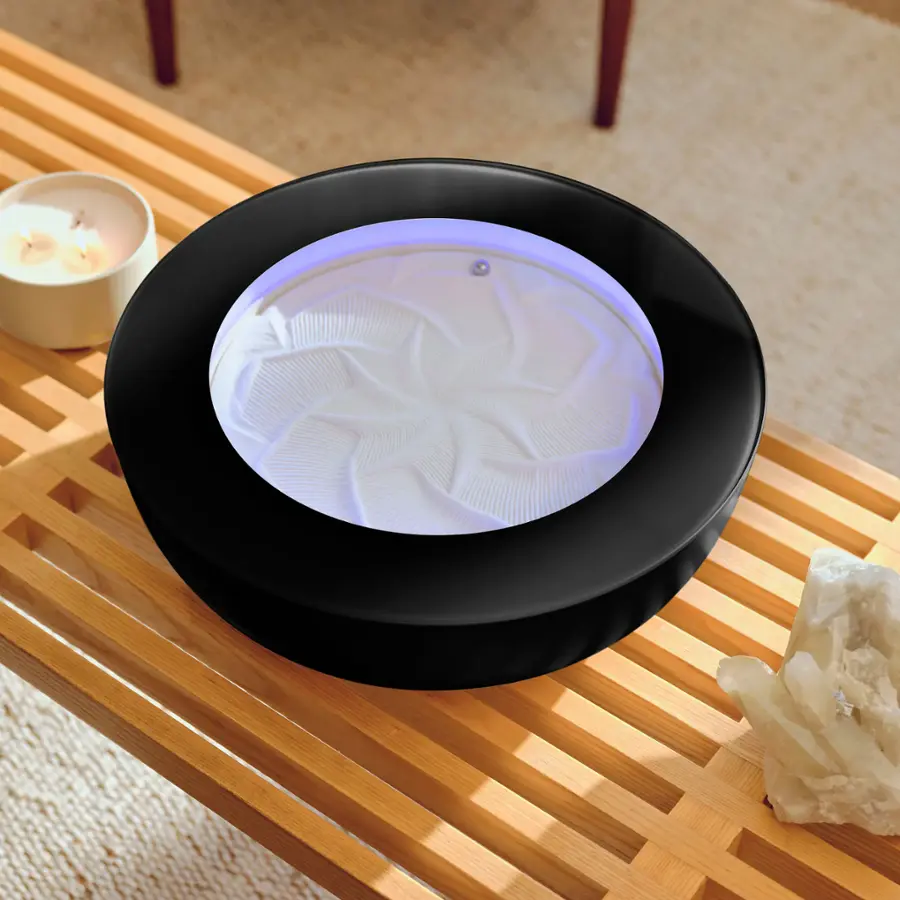 Alt View 15. Homedics - drift Meditation Sand Table 16” - Black.