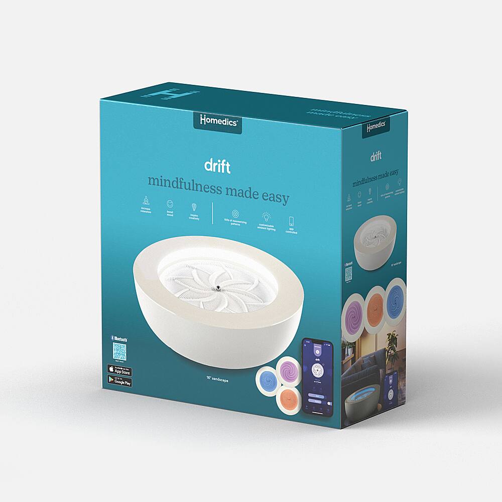 Alt View 16. Homedics - drift Meditation Sand Table 16” - Cream.