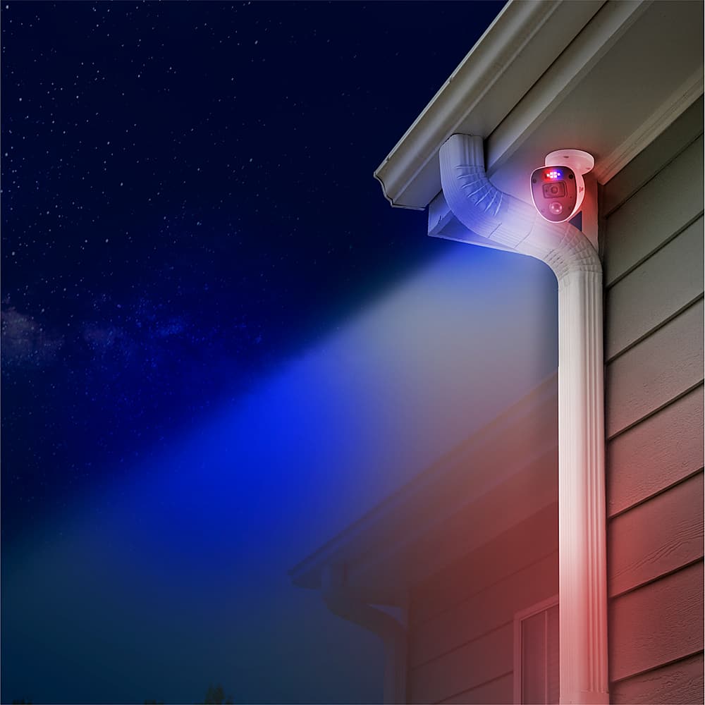 Alt View 11. Swann - Home 4-Channel, 4-Camera Indoor/Outdoor 1080p DVR 1TB HDD with Video Doorbell & Alarm New Home Security Starter Kit - White.