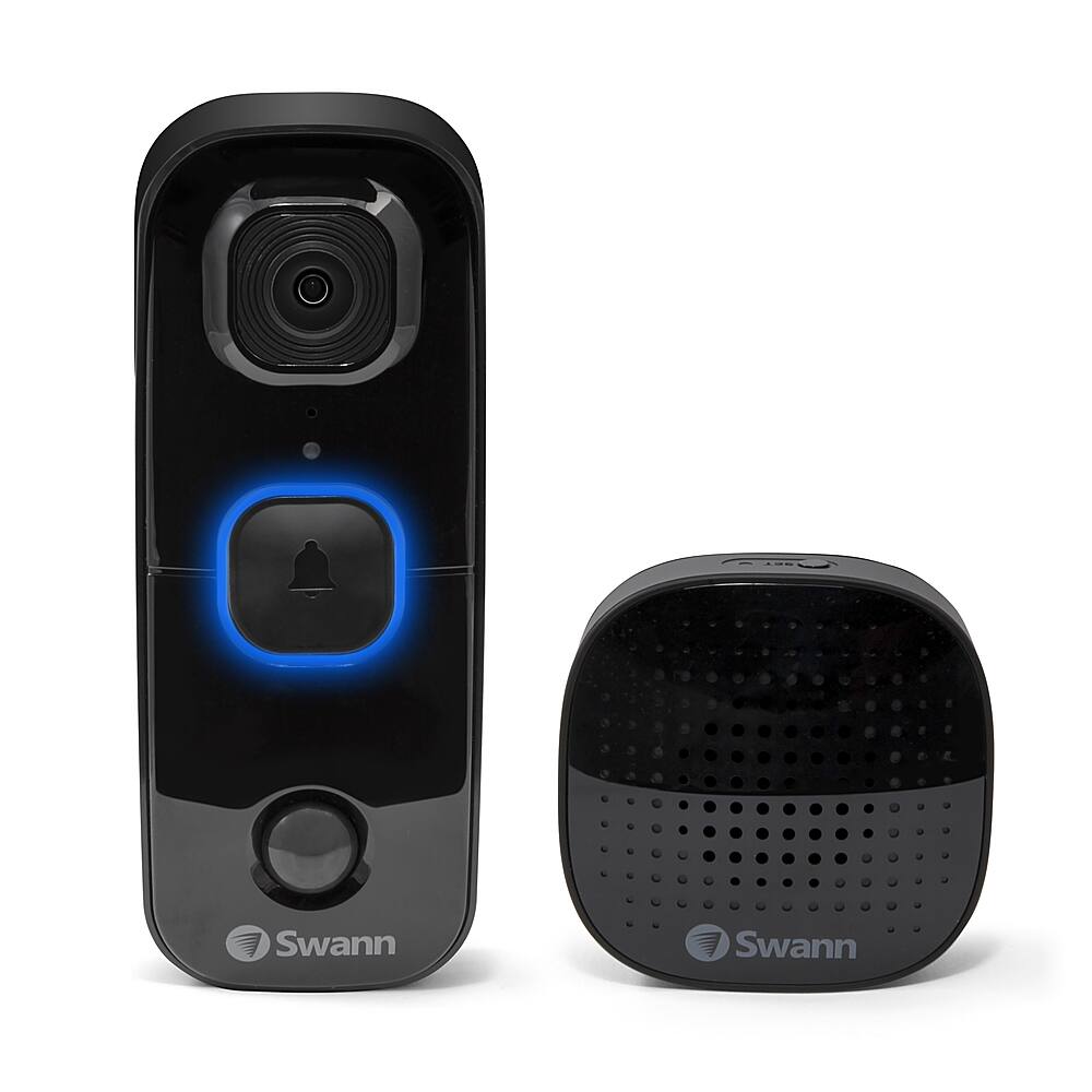 Alt View 21. Swann - Home 4-Channel, 4-Camera Indoor/Outdoor 1080p DVR 1TB HDD with Video Doorbell & Alarm New Home Security Starter Kit - White.