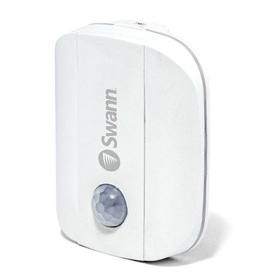 Front. Swann - Wireless Motion Alert Sensor - White.