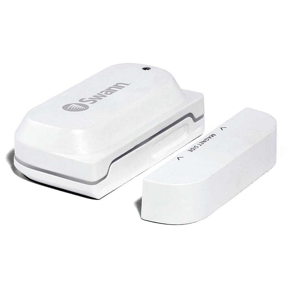 Angle View: Swann - Wireless Window and Door Alert Sensor - White