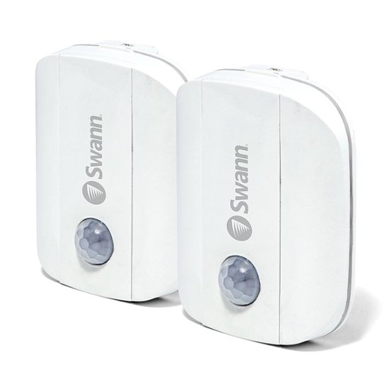 Front. Swann - Wireless Motion Alert Sensor (2-pack) - White.