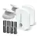 Alt View 13. Swann - Wireless Motion Alert Sensor (2-pack) - White.
