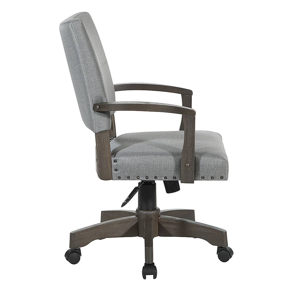 Left. OSP Home Furnishings - Santina Bankers Chair - Gray.