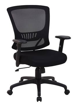 OSP Home Furnishings - Mesh Back & Seat Adjustable Task Chair - Black