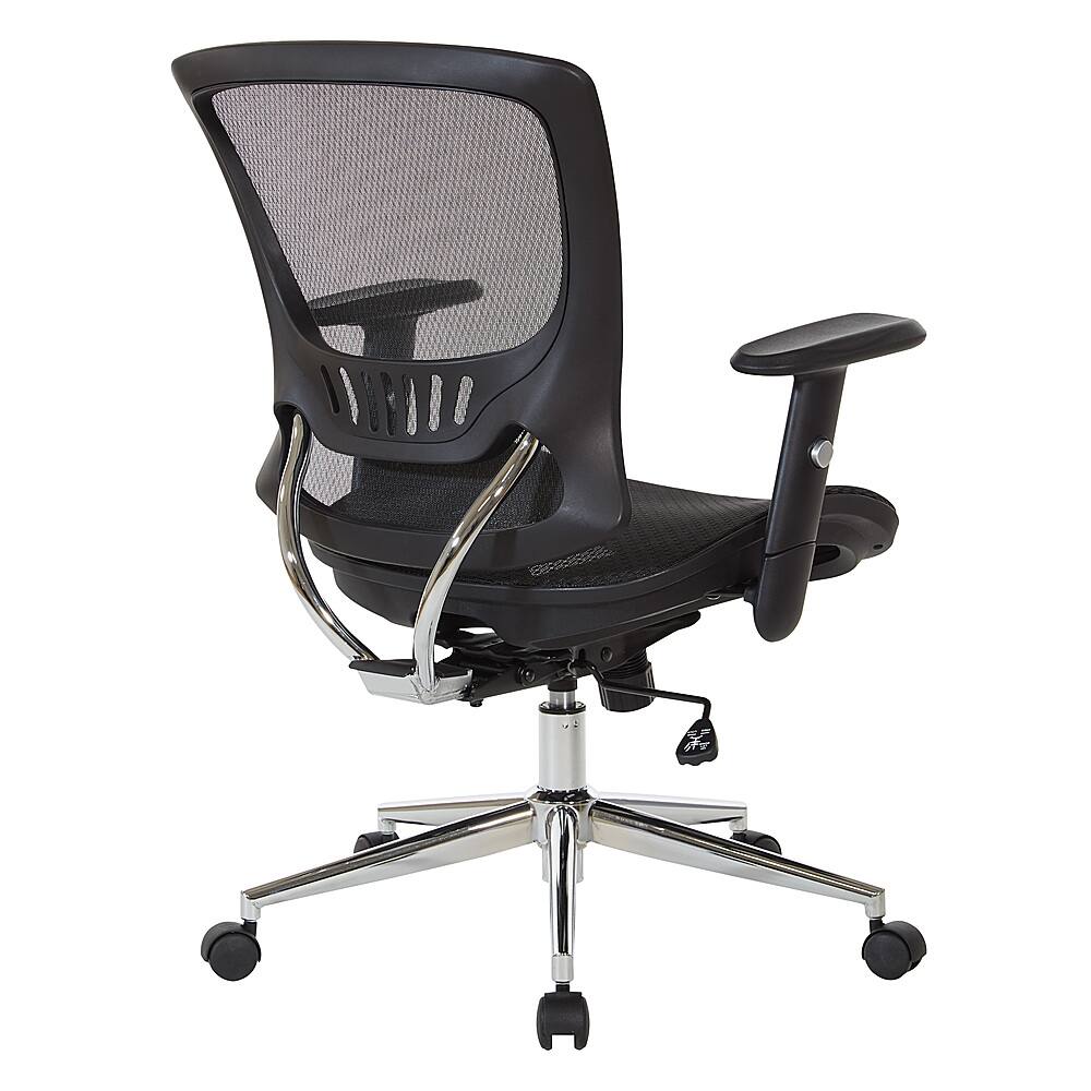 Alt View 11. OSP Home Furnishings - Mesh Screen Seat and Back Adjustable Manager's Chair - Black.