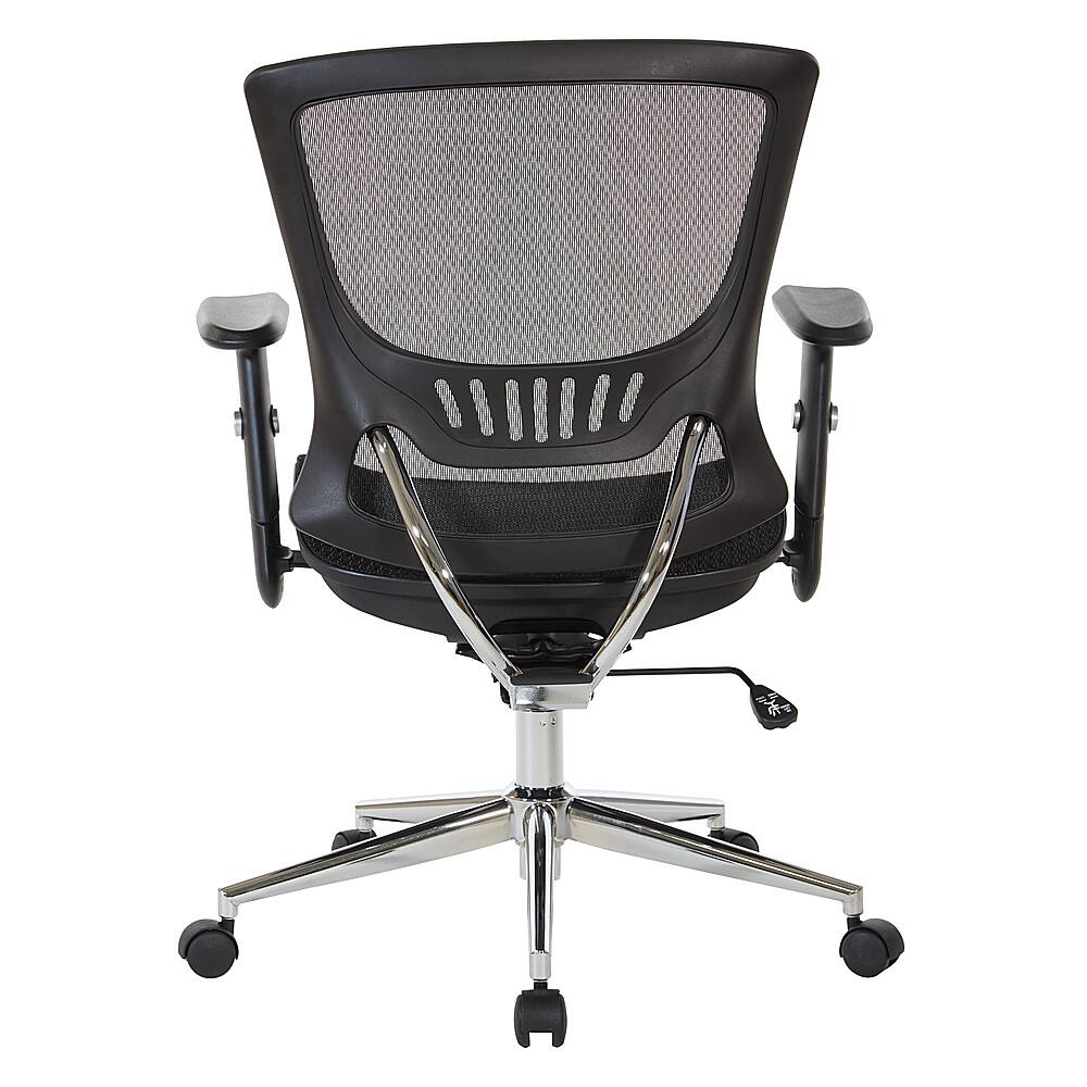 Alt View 12. OSP Home Furnishings - Mesh Screen Seat and Back Adjustable Manager's Chair - Black.