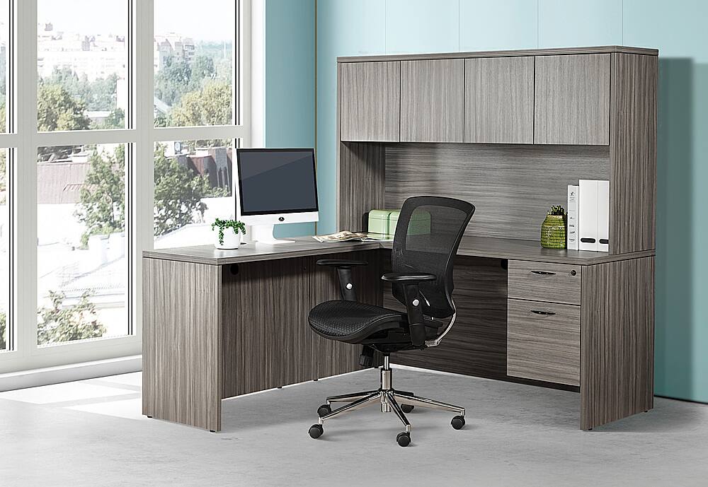 Alt View 13. OSP Home Furnishings - Mesh Screen Seat and Back Adjustable Manager's Chair - Black.