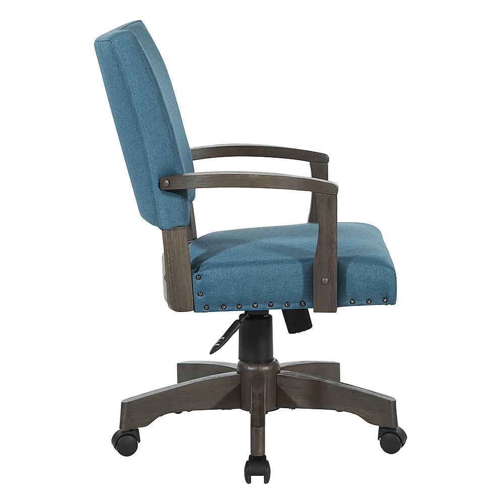 Left. OSP Home Furnishings - Santina Bankers Chair - Blue.