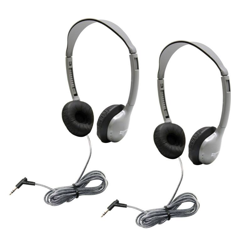Front. HamiltonBuhl - SchoolMate Personal Stereo Headphone with Leatherette Cushions, Pack of 2.