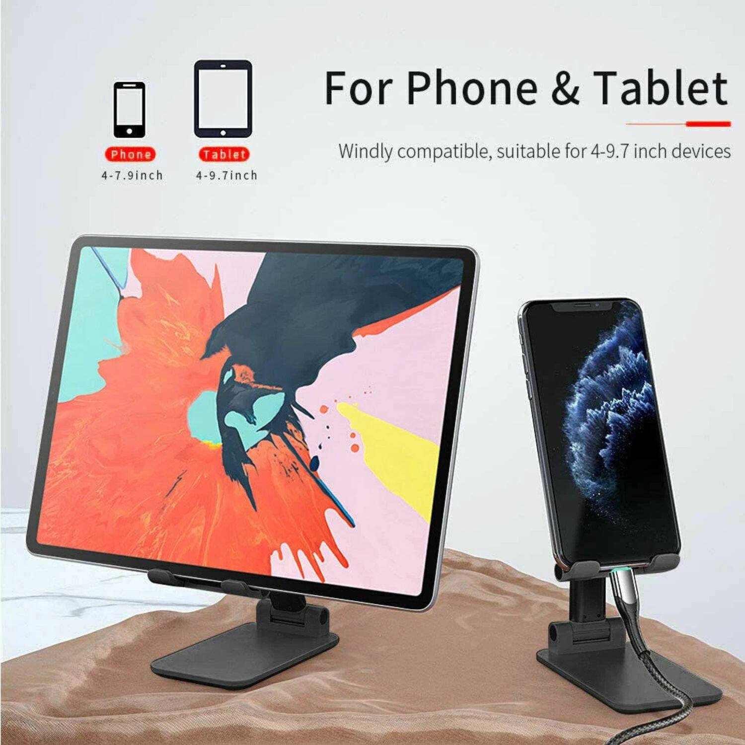 For Phone & Tablet  
Windly compatible, suitable for 4-9.7 inch devices  

Phone: 4-7.9 inch  
Tablet: 4-9.7 inch
