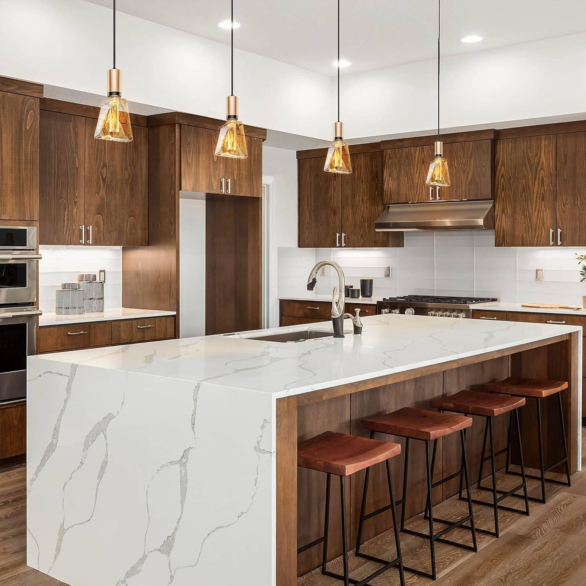 Alt View 6. Next Glow - ICE Style Vintage LED Bulb, 3.5W E26 Base, Dimmable 2200K Warm Amber, for Home, Lamp & Pendant Lighting - Warm Amber.