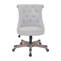 OSP Home Furnishings - Hannah Tufted Office Chair - Fog - Front_Zoom
