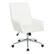 Angle. OSP Home Furnishings - Modern Scoop Office Chair - White.