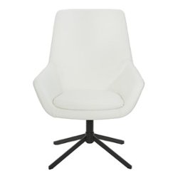OSP Home Furnishings - Modern Scoop Design Chair - White - Front_Zoom