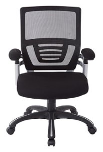 OSP Home Furnishings - Mesh Back Manager’s Adjustable Chair - Black